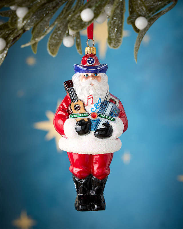 Neiman Marcus Music Santa Christmas Ornament